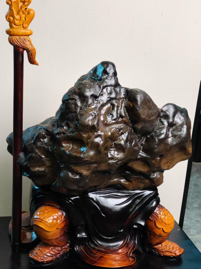 【中华名石典藏】红水河来宾石《千里走单骑》：天工铸忠义 奇石承文脉