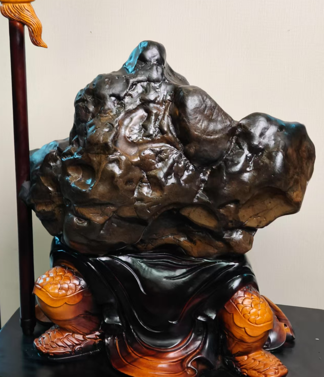 【中华名石典藏】红水河来宾石《千里走单骑》：天工铸忠义 奇石承文脉