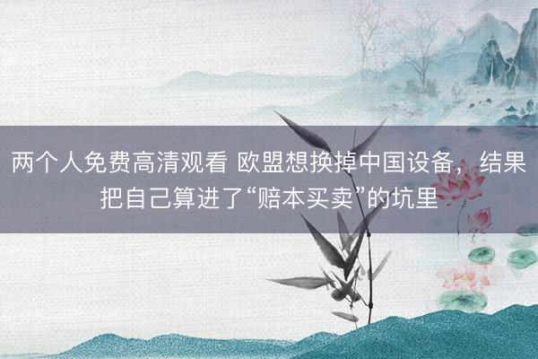 两个人免费高清观看 欧盟想换掉中国设备,结果把自己算进了“赔本买卖”的坑里