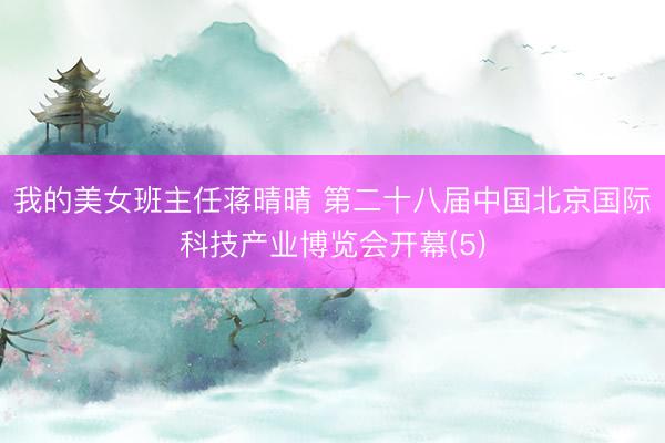 我的美女班主任蒋晴晴 第二十八届中国北京国际科技产业博览会开幕(5)