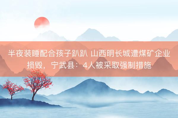 半夜装睡配合孩子趴趴 山西明长城遭煤矿企业损毁，宁武县：4人被采取强制措施