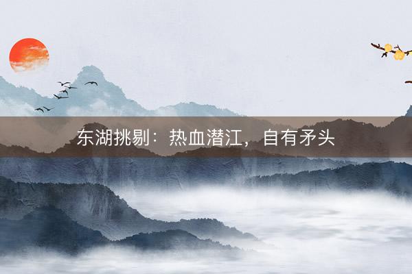 东湖挑剔：热血潜江，自有矛头