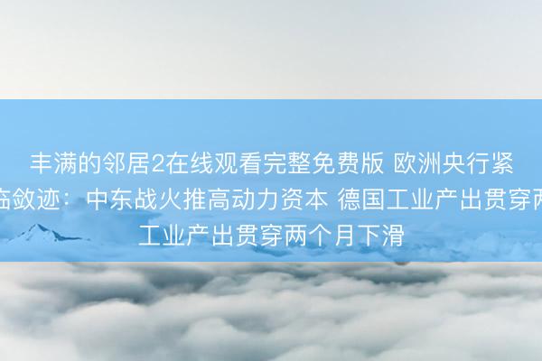 丰满的邻居2在线观看完整免费版 欧洲央行紧缩旅途濒临敛迹：中东战火推高动力资本 德国工业产出贯穿两个月下滑