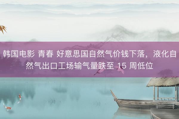 韩国电影 青春 好意思国自然气价钱下落,液化自然气出口工场输气量跌至 15 周低位