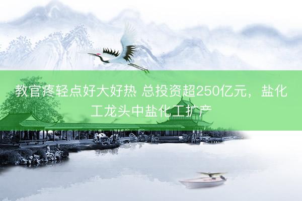 教官疼轻点好大好热 总投资超250亿元，盐化工龙头中盐化工扩产