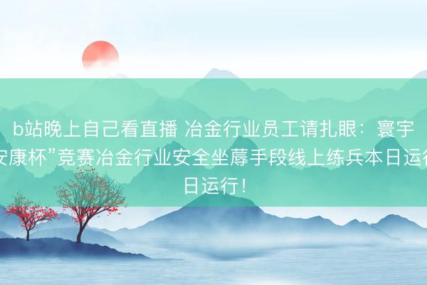 b站晚上自己看直播 冶金行业员工请扎眼：寰宇“安康杯”竞赛冶金行业安全坐蓐手段线上练兵本日运行！