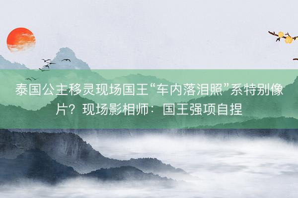 泰国公主移灵现场国王“车内落泪照”系特别像片？现场影相师：国王强项自捏